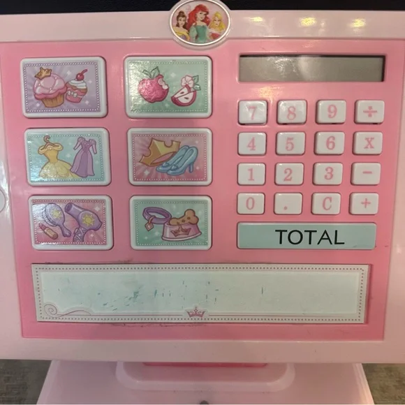 Disney Princess Style Collection Shop 'N Play Cash Register w Sounds & Phrases - Picture 3 of 8